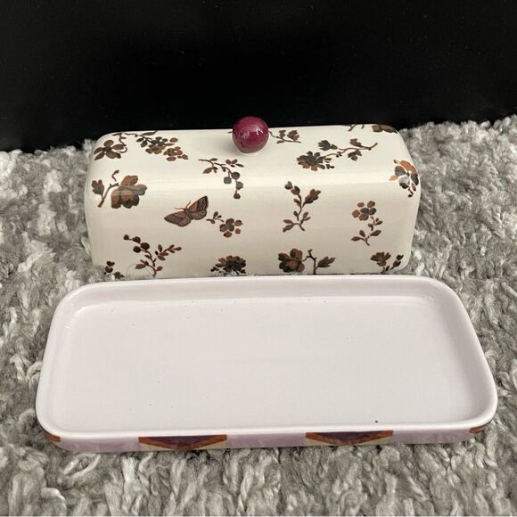NIB Anthropologie Loren Butter Dish - Picture 2 of 8